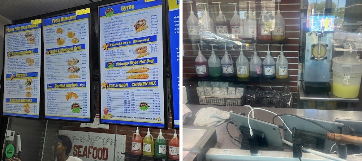 Baba's Famous Steak & Lemonade Menu